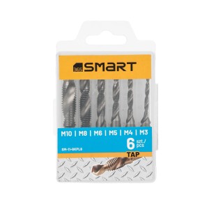 SMART365 Zestaw wierteł gwintujących 1/4" - 6 szt.