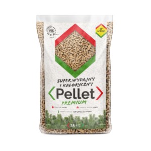 Worek pelletu drzewnego premium, 15 kg, do ogrzewania pelletem