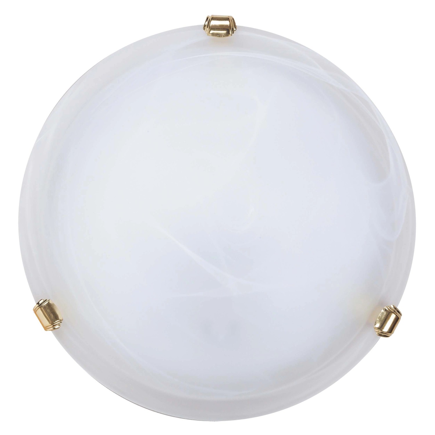 Rabalux Plafon szklany ALABASTRO 1xE27 60W śr. 30 cm biało-złoty