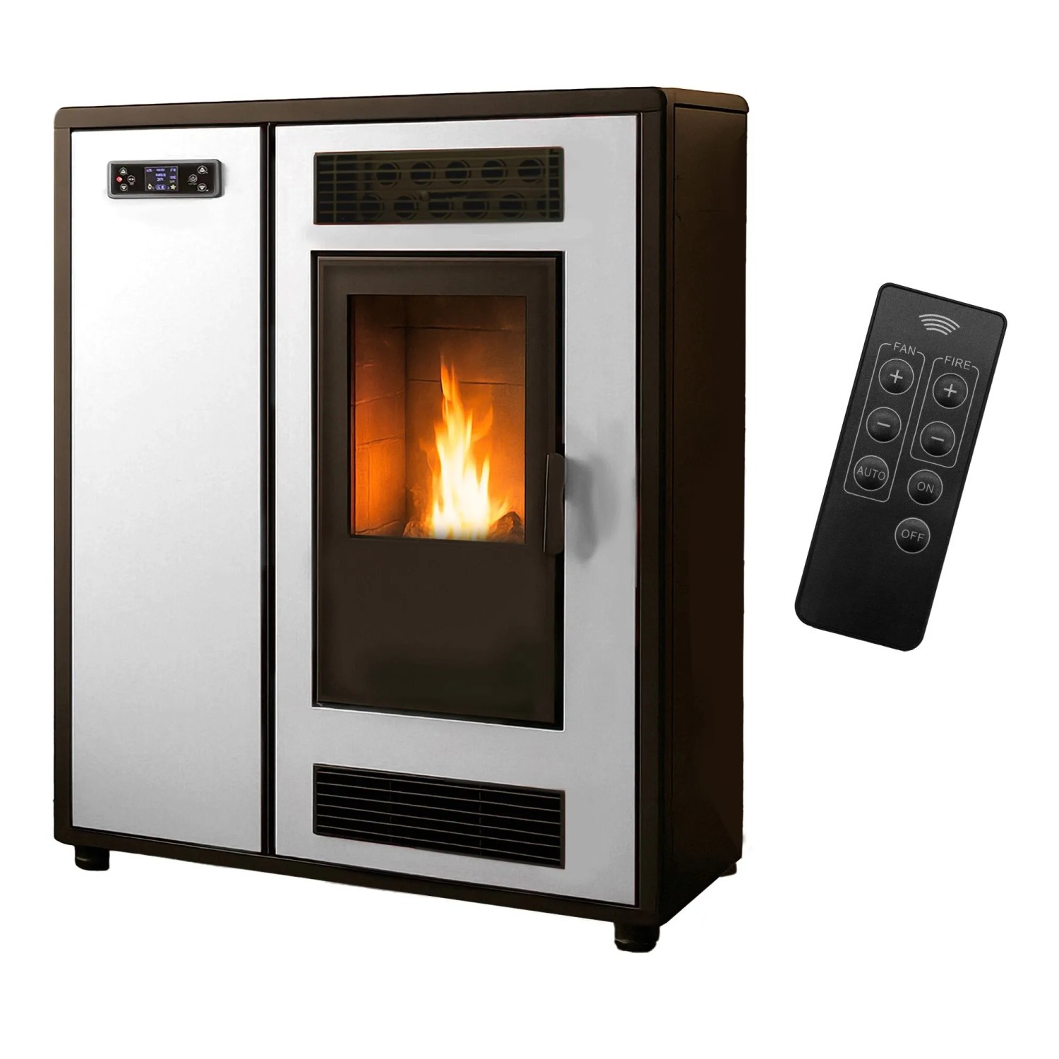 Sannover Piec na Pellet Air Slim Astral 12,2 kW Biały