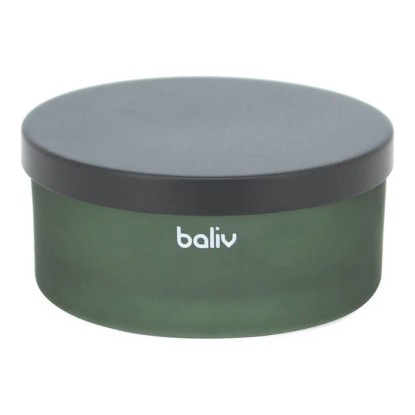 Baliv Pojemnik łazienkowy szklany zielono-czarny