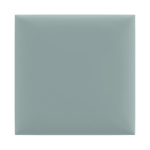 Kwadratowy, jasnoniebieski panel ścienny.