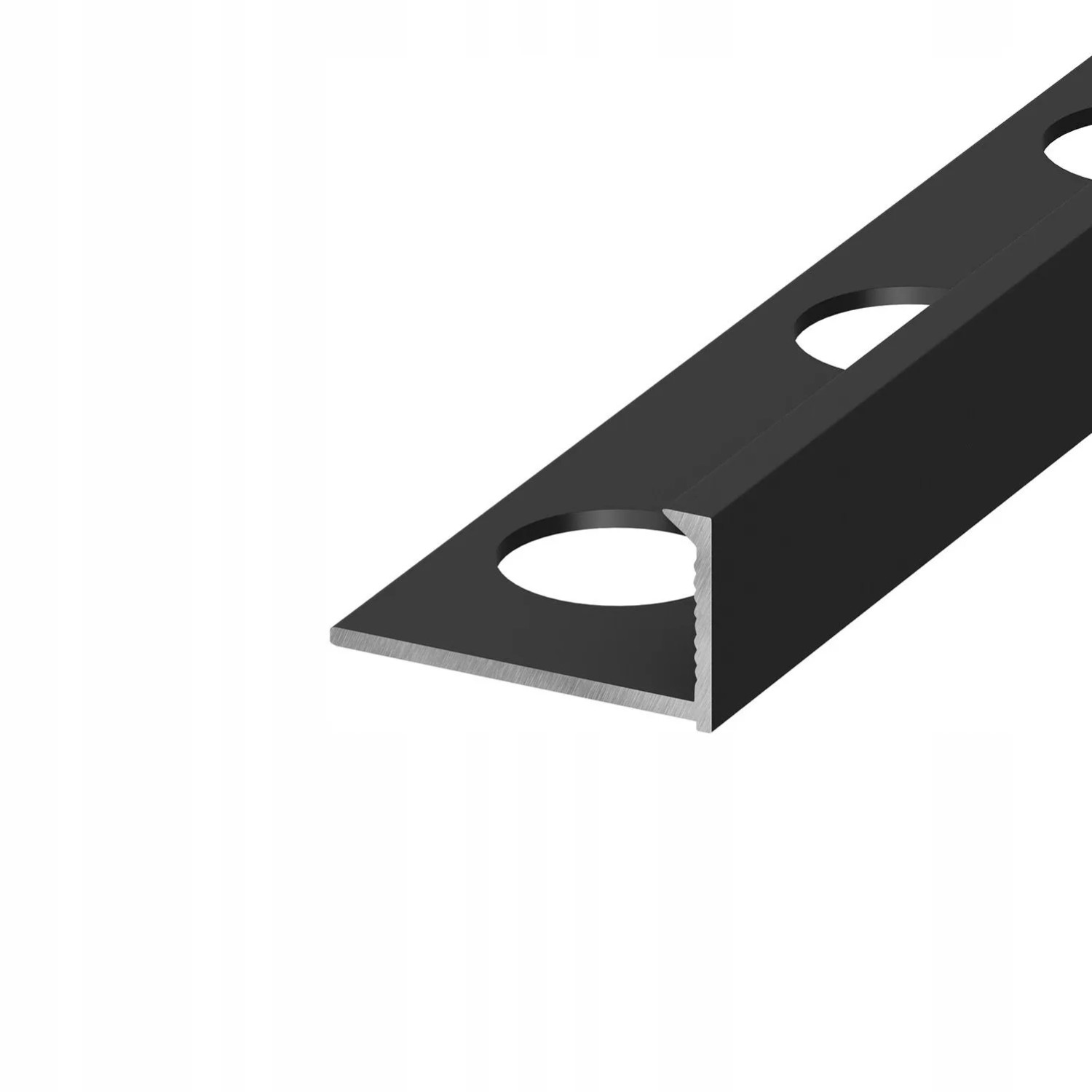 Eviso Listwa wykończeniowa aluminiowa L czarny mat 8 x 2700 mm