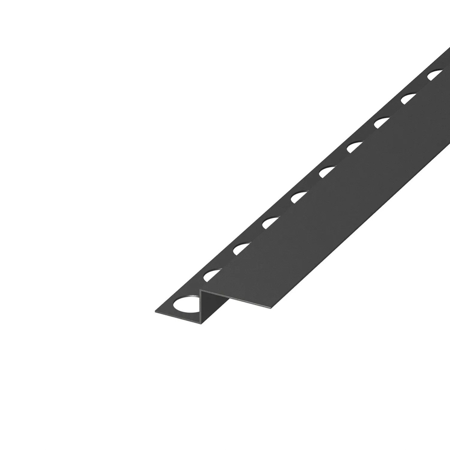Eviso Listwa czołowa brodzikowa gun metal 150 cm