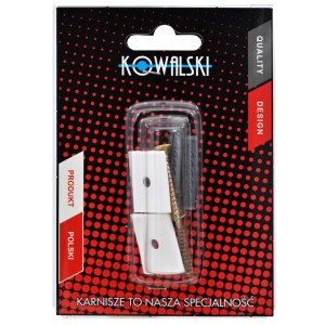 Akcesoria do karniszy t.b.t. w blistrze ze śrubą i kołkiem.