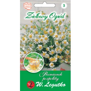 Opakowanie nasion rumianku (t.b.t.) do kwitnącego ogrodu.