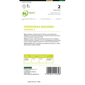 Pietruszka naciowa kędzierzawa Moskrul 2 - 4 g