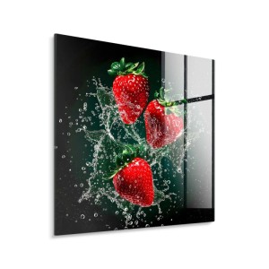 STYLER Obraz Glasspic STRAWBERRIES GL510 30 x 30 cm