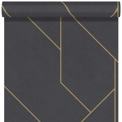 Tapeta winylowa na flizelinie BRICK LANE czarna