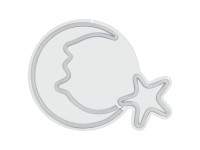 DPM Neon LED Księżyc 38 x 28,5 cm