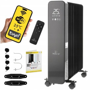 Mission Air Grzejnik olejowy Oslo czarny WiFi 2500W