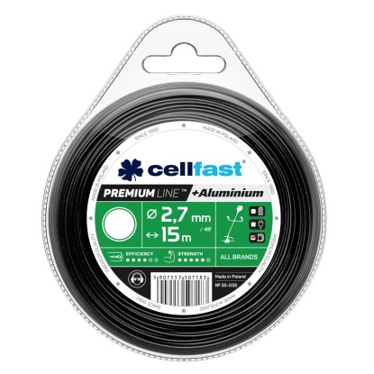 Cellfast Żyłka tnąca Premium - okrągła 2,7 mm x 15 m