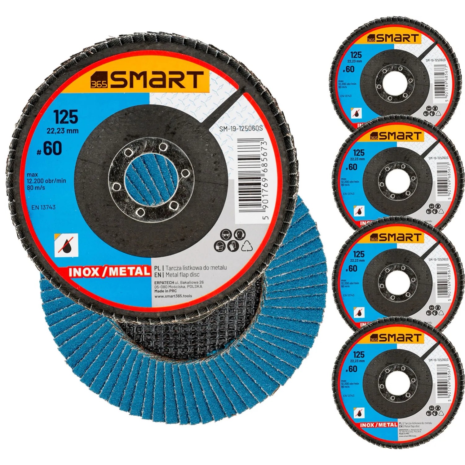 SMART365 Tarcza listkowa P60 125 mm