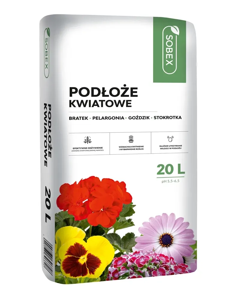 Sobex Podłoże do kwiatów balkonowych - 20 l