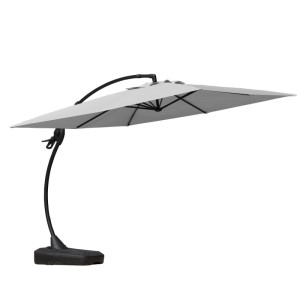 Esti&Esta Parasol ogrodowy SOLANO szary - 300 x 400 cm