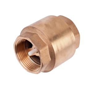 Mosiężny zawór zwrotny do pomp i instalacji wodnych.