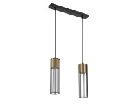 Sigma Lampa wisząca FOBIA 2x25W GU10 czarno-złota Sigma Lampa wisząca FOBIA 2x25W GU10 czarno-złota