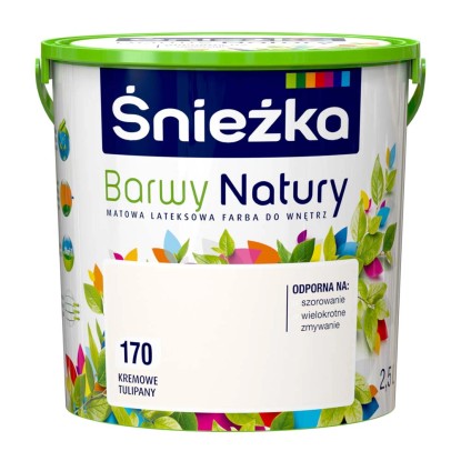 Farba Śnieżka Barwy Natury kremowe tulipany 2,5L