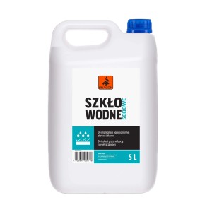 Kanister ze szkłem wodnym sodowym do drewna i tkanin, 5L.