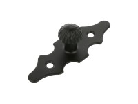 Agas Gałka meblowa z szyldem czarna