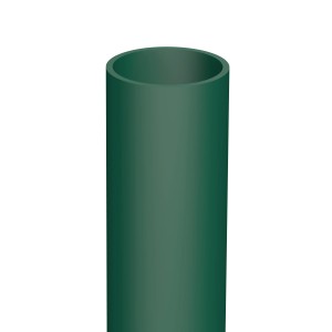 Ciemnozielony słupek t.b.t. do ogrodzeń i aranżacji ogrodów.