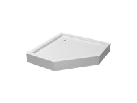 Durasan Brodzik pięciokątny ROYO 90 biały 90x90x14