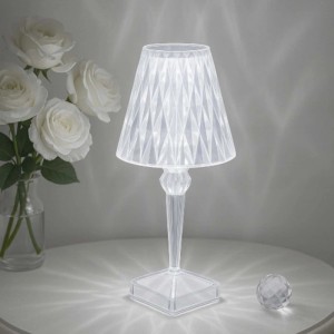 Düwi Lampka stołowa akumulatorowa RGB CRISTAL DIAMONDO