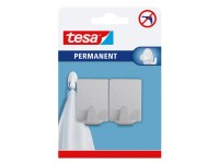 Tesa Haczyk prostokątny L stal szczotkowana 2 sztuki