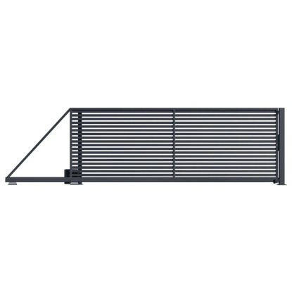 Polargos Brama Bryza przesuwna z napędem lewa antracyt 400 x 149,5 cm