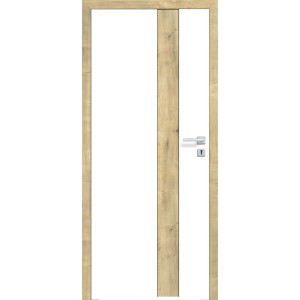 t.b.t. Drzwi wewnętrzne z efektem drewna i wstawką szklaną