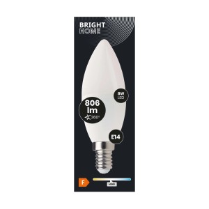 t.b.t. Żarówka LED E14, 8W, 806 lumenów, 4000K. Energooszczędna żarówka LED do użytku wewnętrznego.