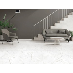 Gres szkliwiony polerowany Valencia Silver Grey 60 × 60 cm