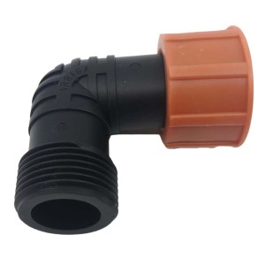 t.b.t. do nawadniania podziemnego, czarne kolanko z pomarańczową nakrętką.