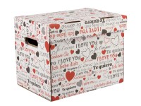 Erkar-Opakowania Pudło kartonowe One Love 34 cm x 25 cm x 26 cm