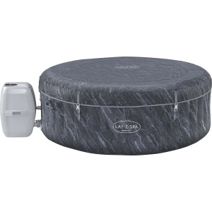Nadmuchiwana szara wanna z hydromasażem z pompą, Kategoria: Nadmuchiwana wanna z hydromasażem.