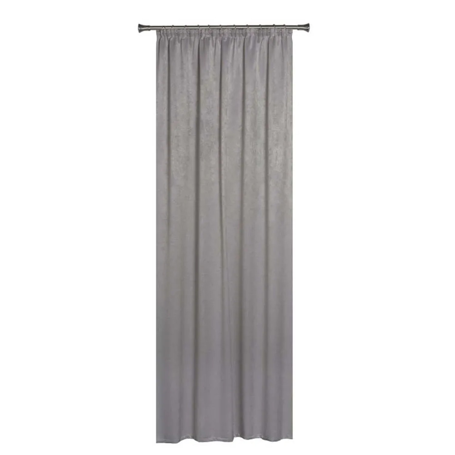 Zasłona YORK na taśmie 140 cm x 260 cm szara