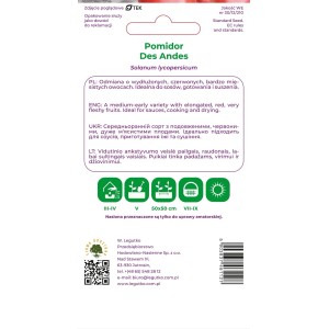 Legutko Pomidor Des Andes czerwony 0,3g