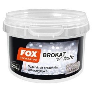 FOX Dekorator Brokat farba efektowa w wiadrze, multikolor.
