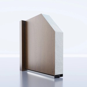 Drzwi zewnętrzne stalowe Verto orzech 80L