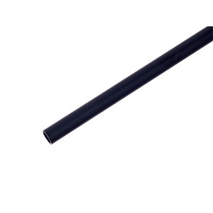 Czarna rura okrągła z tworzywa, 10x10x1000 mm, do profili.