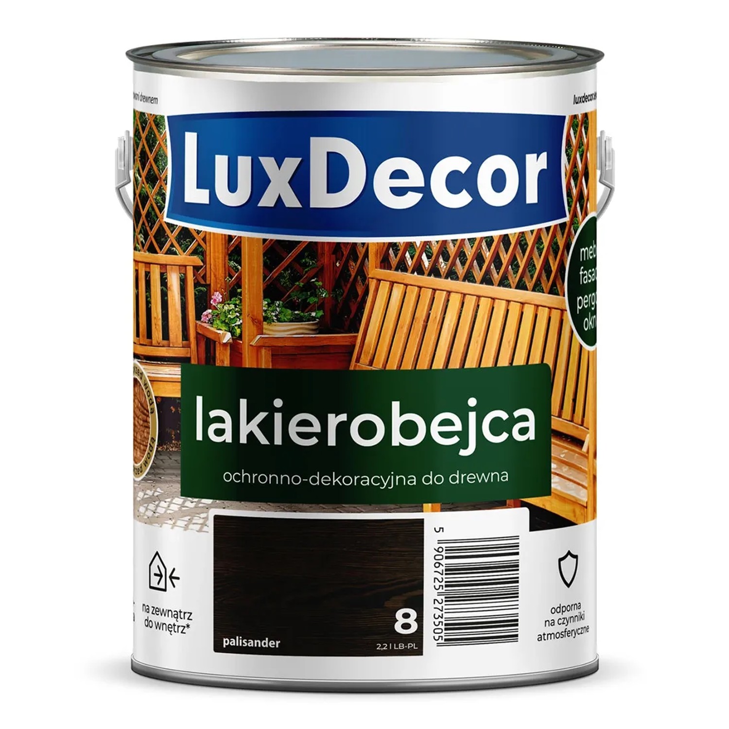 Lakierobejca ochronno-dekoracyjna LuxDecor 2,2 L palisander