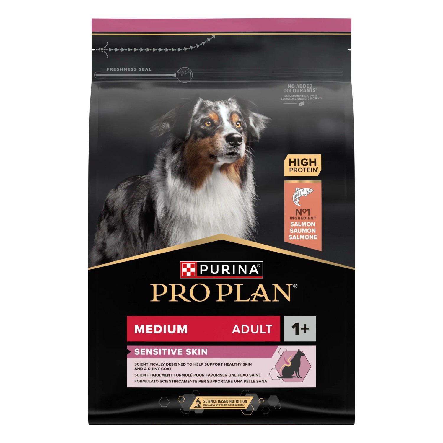 Purina Pro Plan Medium Adult Dog Sensitive Skin Sucha karma dla psów, łosoś 3 kg