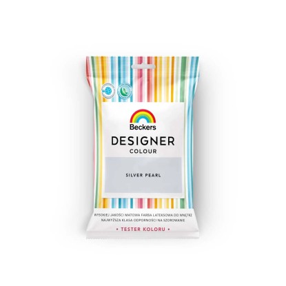 Tester farby Beckers Designer Colour silver pearl 50 ml