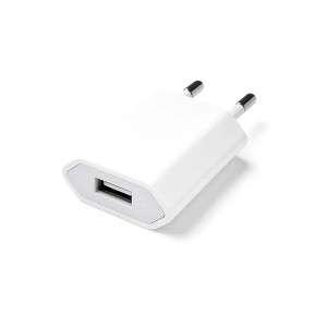 Biały zasilacz USB do telefonów komórkowych, akcesoria do telefonów komórkowych.