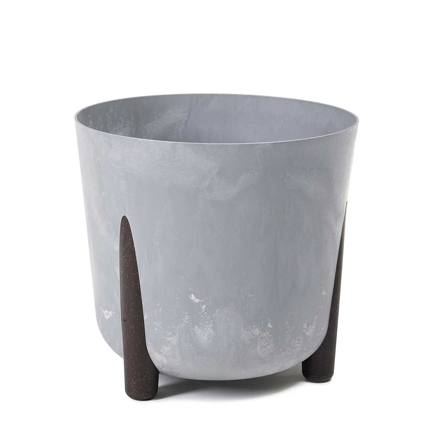 Doniczka Frida szara beton recycled - 18cm