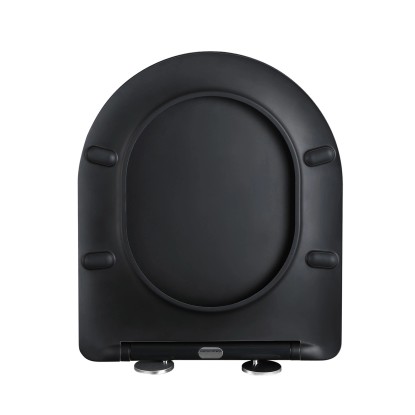 Deska sedesowa Opal Slim Czarna wolnoopadająca