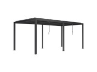 Pergola LUXE LED antracyt - 5,8 x 4 m