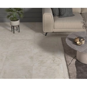 Gres szkliwiony Spazio Crema Carving 60 x 60 cm
