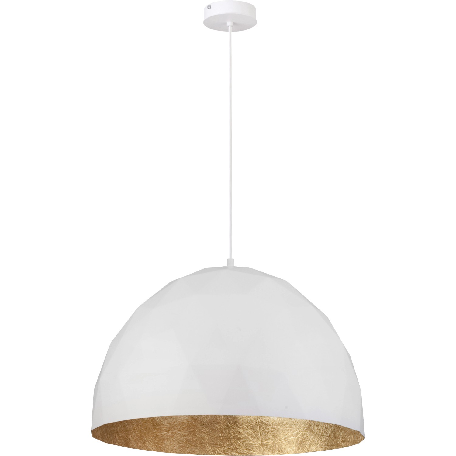 Sigma Lampa DIAMENT 1x60W E27 śr. 50 cm biało-złota