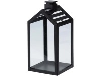 Lampion Naria metalowy czarny L - wys. 45 cm